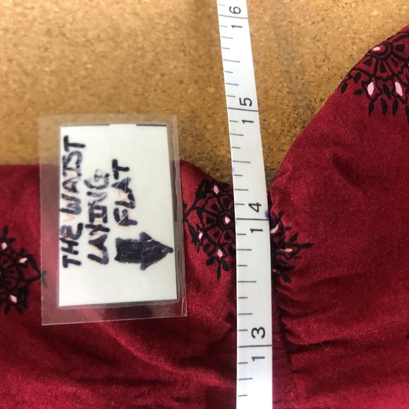 TOBI Red Embellish Halter Open Back Shorts Romper - Picture 4 of 7
